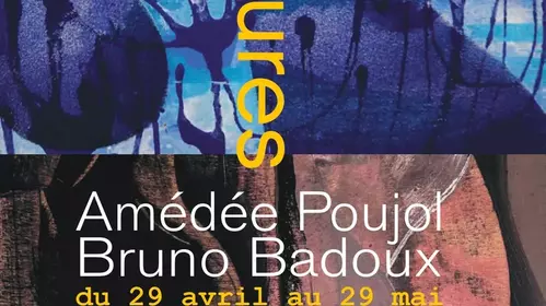 Exposition du 29 avril au 29 mai 2024: "Peintures" par Bruno Badoux et Amédée Poujol