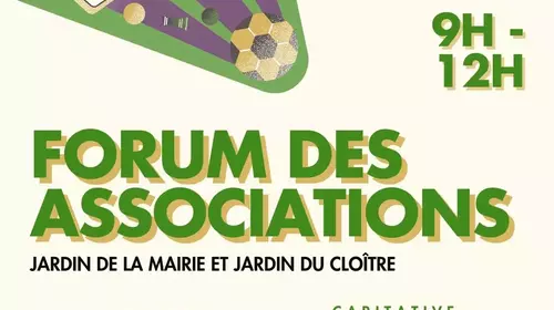 Forum des associations dès 9h dans les jardins de la mairie et du cloître