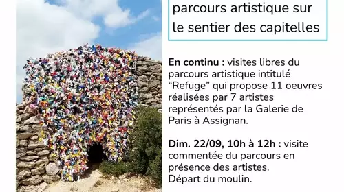 JEP 2024 : Visite du parcours artistique REFUGES sur le sentier des capitelles