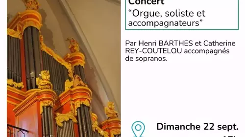 JEP 2024 : Dimanche 22 septembre à 17h : Concert d'orgue